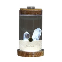 세남자바스켓 반려 무드등 국산 마리모 키우기 DIY 세트, 백수정+미니조명(흰색), 투명 자갈, 마리모(중)