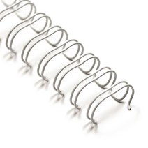 유비지오 와이어링 흑색/백색 34홀(3 : 1) 6.4mm~12.7mm 100개/16mm 60개 제본링 제본소모품 제본표지, 백색, 100개