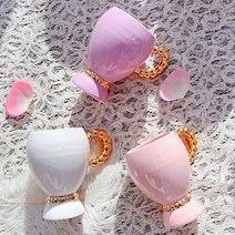 푸에르푸엘라 24k 프리미엄 골드 머그컵 375ml 3 color, 핑크