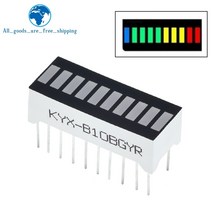 LED 전광판 모듈 간판 엘리베이터 광고TZT 10 그리드 디지털 세그먼트 LED 라이트 바 슈퍼 2 레드 + 3 옐로, 한개옵션1, 한개옵션0