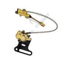 쌍둥이 유아 세발 자전거 유모차1세트 오토바이 피스톤 리어 유압 SUV 핏 먼지 자전거, 03 Brake assembly