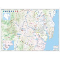나우맵 울산지도 코팅 - 정밀 울산광역시 전도