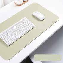 데스크매트 책상패드 대형 가죽 깔개 깔판, 소프트그린