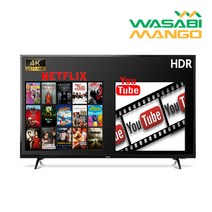와사비망고 WM 430 UHDTV HDR NET4K 스마트TV, 출장방문 스탠드형설치