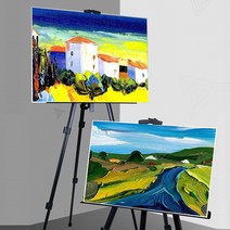 키밍 휴대용 철제 이젤 미술 그림 취미 실내 야외 [유진스타일] #919EA, 본상품선택