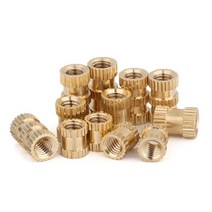팝너트건 10/20/50PCS M3 M4 M5 M6 M8 황동 인서트 너트 사출 성형 구리 임베디드 널링 나사 삽입, 15 M4X6X8-20pcs