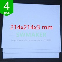 Reprap-Prusa 3D 프린터 MK2/2B 가열 베드 절연 코튼 214x214x3mm 플레이트 4 피스, 상세내용표시