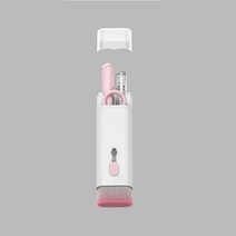 크리너 7in1 키풀러 몰링 이어폰 청결 초경량 휴대용 먼지제거 청소 클리너 브러시, 핑크 세트