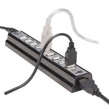 전원 어댑터 Usb 충전기 허브 Pc 노트북 컴퓨터 확장 케이블 플러그 멀티 포트 고속 10, 단일옵션