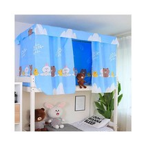 북유럽 침대커튼 여아캐노피 공주방 침대 모기장 기숙사 캐노피 커튼 다층 싱글 학생 방진 개인 정보 보호 침실 홈 장식, ceiling-1pc, 09