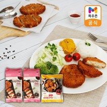 [목우촌]에어프라이어 프라임 통등심 돈까스500g x2팩 + 한입, 없음