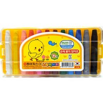 동아 노랑병아리 크레용 12색 크레파스, 1개