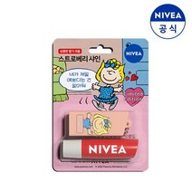 니베아 립케어 스트로베리 스누피 에디션 4.8g, 1개