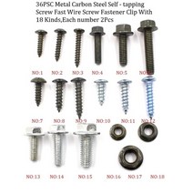 트럭 롤바 부품 활대링크 차박개조 모든 자동차 클립 세트에 대한 새로운 혼합 자동 트렁크, a8-36pcs