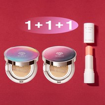 트윙클라 1+1+1 [쿠션15g+쿠션15g+멀티밤10g] [복합 피부 추천] 스타일71 풀 커버 럭셔리 자외선차단 주름개선 미백 앰플 멀티밤 주얼리 쿠션 21호 23호, 1개, 코튼캔디오로라21호+베리오로라21호(복합)+멀티밤