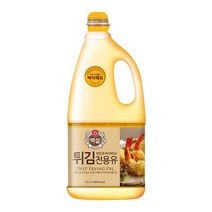 CJ제일제당 풍미 백설 튀김전용유 캠핑식용유 업소용 전부침 1.8L 새우튀김 식용류오일, 3개