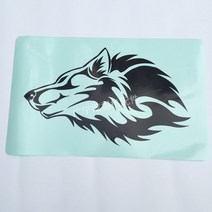 이더맨스티커 굴삭기 동물 곰 고양이 스크래치 가림막 차량용스티커 팬시 엠블럼스티커 개성 시트지 2518322734, 도모함 1늑대머리 40*3 0