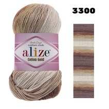 Alize-코튼 골드 바틱 100 Gr 부드러운 원사 손 뜨개질 크로셰 스레드 DIY 니트웨어 스카프 담요 목도리 스웨터 카디건, 08 3300, 1개