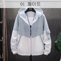 뉴타임즈 DALIN 내피 낚시복 낚시의류 남녀 여름낚시복 남성 초박막차단 맨투맨 야외 스킨트렌치코트 XT13 A25, 01 화이트