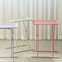 모던한 감성의 소파 침대 접이식 사이드테이블 6color 미용실 사무실 카페 테이블, 화이트