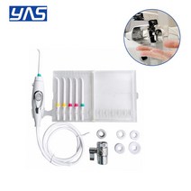 수도꼭지 물 치과 flosser 6pcs 노즐 스위치 제트 치실 칫솔 관개 스파 치아 치아 청소, 한개옵션0