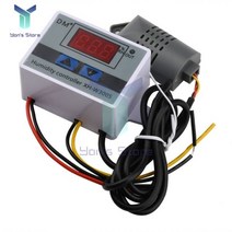 자동 온도 조절기 AC220V DC 12V 24V 10A 디지털 습도 컨트롤러 습도계 제어 스위치 0 ~ 99% RH w/습도 센서 XH-W3005 W3005, CHINA, AC 110-220V