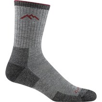 Darn Tough 남성용 하이커 마이크로 크루 쿠션 양말 차콜 L 메리노 울, Large
