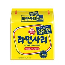 오뚜기 라면사리 얇은면 묶음 110g 5개