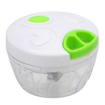 믹서기 푸드프로세서 미니 소형 초고속 미니블렌더 Mincer Slicer Shredder Manual Rope Food Processor K, 02 WHITE