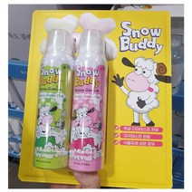 스노우버디 휘핑클렌저 200mlX2개(워터멜론 1 스트로베리 1) 유아 거품 놀이 거품 목욕