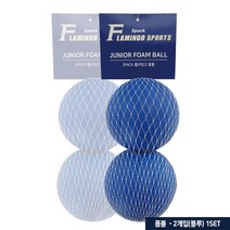 (2개) 플라밍고 폼볼 (89mm) 가볍고 말랑 푹신한 다용도 안전 스폰지공 야구공 폼공 유아 어린이 놀이용 말랑공, 2개