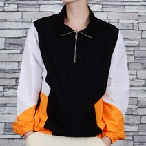 타운클로 남성용 N레트로배색 오버핏 아노락