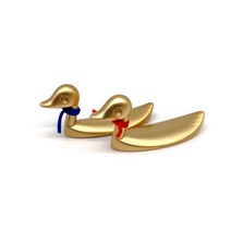 나누리 기념품 외국인 친구 신혼부부 선물 메모홀더 기러기 수저받침대 & 냉장고자석 (2P)