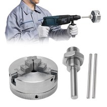 키레스척 드릴 스텝 백텝 1 세트 3 조 수동 선반 척 터닝 공작 기계 액세서리 포함 3 조 선반 척 셀프 센터링 아연 합금, 갈색