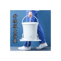 휴대용 의류 탈수기 만능 빨래 소형 가정용 수동 세탁 기계 짤수기 짤순이 미니, 화이트 (대용량 강화 버전)