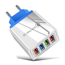 어린이집녹음기 장시간 소형 초소형 휴대용 볼펜 녹음기 USB 3 0 충전 전화기 어댑터 플러그 EU US 표준 아이폰 12 프로 맥스 태블릿 용 휴대용 벽 충전기, US Plug, 05 blue