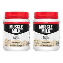 머슬밀크 지니언 프로틴 단백질 파우더 32g프로틴 바닐라 875g 2팩