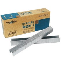 타카핀 ㄷ형 12mm (2500pcs) 손타카 핸드타카 타카, 2500개