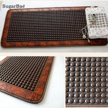 게르마늄매트 천연 전기석 옥 건강 관리 패드 전기 난방 리스 스톤 리스, 110v, 영국, 폭50cm l150cm