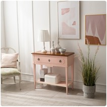 퍼니트랜드 엔틱가구 빈티지 카아렌 핑크 선반 콘솔, 단품