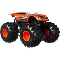 Hot Wheels 몬스터 트럭 1:24 스케일 Will Trash It All Vehicle 자이언트 휠 포함 만 3~8세 훌륭한 선물 장난감 대형, Taxi v1