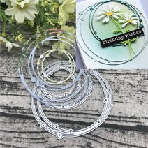 3d spotty line circle 금속 스텐실 금형 절단 다이 장식 스크랩북 다이 컷 앨범 종이 공예 엠보싱 diy 카드 공예