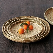 싸리채반 체반 대나무소쿠리 대나무채반 원형, 옵션명, 25cm