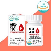 헬씨허그 혈당케어 F 바나바잎 추출물 비타민D 아연 셀렌 혈당 조절 관리 영양제 2개월분, 단품, 단품