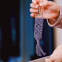 가배리본 와드 태슬 마크라메 키링_DIYSET 키홀더만들기 [레시피포함 동영상], 네 이 비