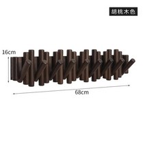 스칸디나비아 원목 코트 랙 벽걸이 입구 후크 바닥 스탠딩 벽 네일프리, 07 A 9 Ticks