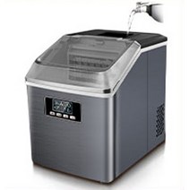 제빙기 얼음기계 25kg24h 자동 미니 전기 작은 큐브 만드는 우유 차 가게 홈, 수동, 씨엔