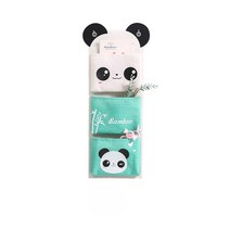 PH 동물 캐릭터 벽걸이 수납 월포켓, 3포켓 판다 민트