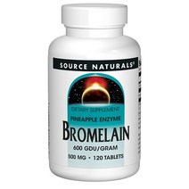 Source Naturals Bromelain 소스 내추럴스 브로멜라인 500mg 120타블렛
