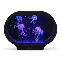LED 모형 해파리 수족관 인테리어 데스크탑 관상어